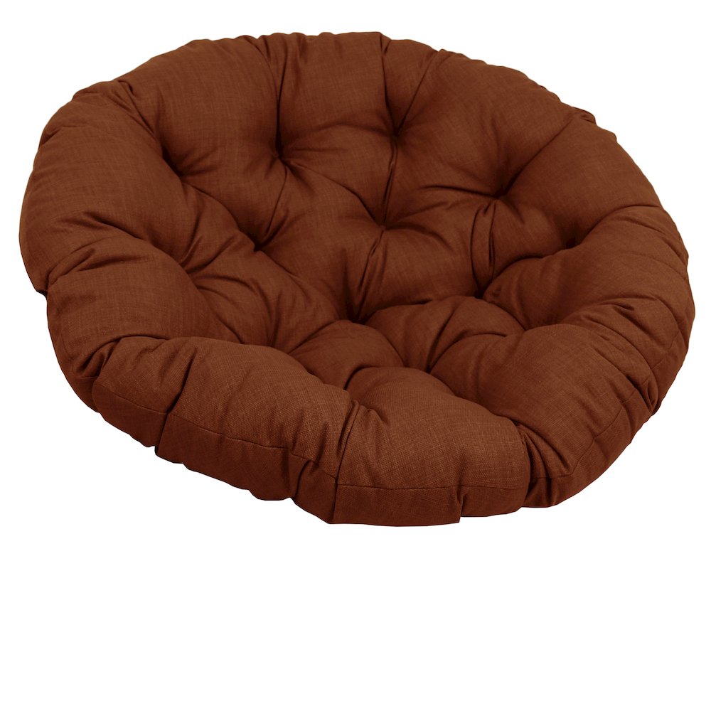 48-inch Solid Outdoor Spun Polyester Papasan Cushion. Picture 1
