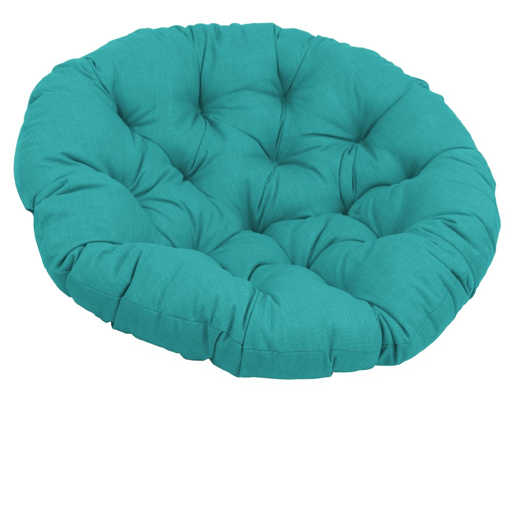 48-inch Solid Outdoor Spun Polyester Papasan Cushion. Picture 1