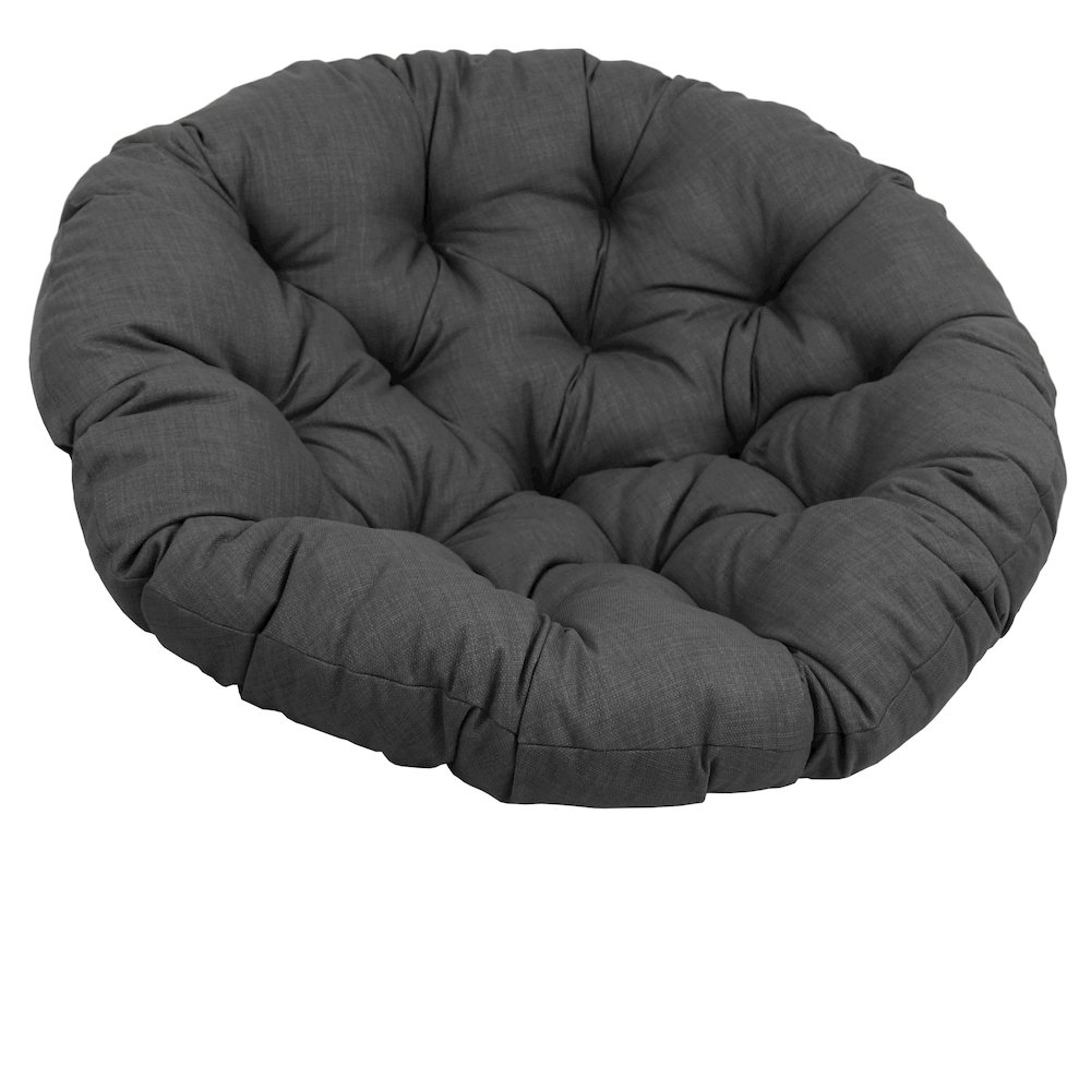 48-inch Solid Outdoor Spun Polyester Papasan Cushion. Picture 1