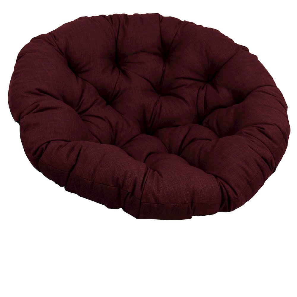48-inch Solid Outdoor Spun Polyester Papasan Cushion. Picture 1