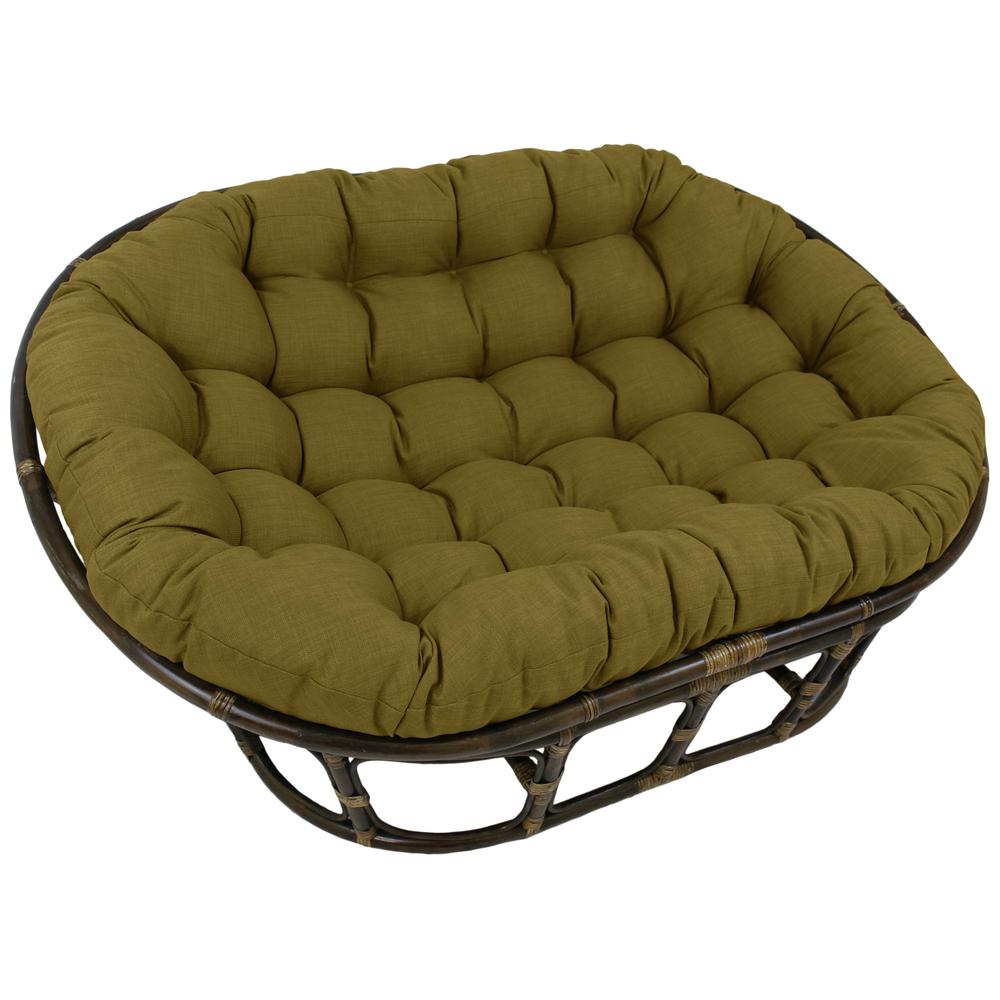 78-inch by 58-inch Solid Spun Polyester Double Papasan Cushion  93304-78-REO-SOL-02. Picture 1
