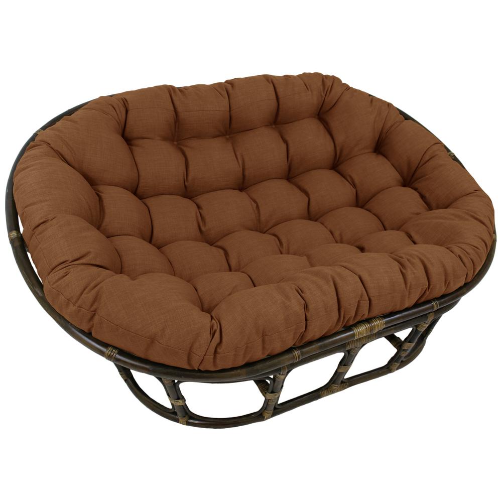 78-inch by 58-inch Solid Spun Polyester Double Papasan Cushion  93304-78-REO-SOL-09. Picture 1