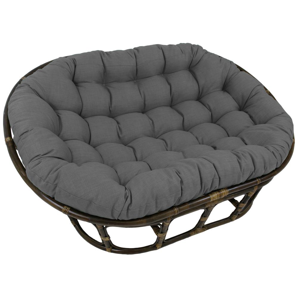 78-inch by 58-inch Solid Spun Polyester Double Papasan Cushion  93304-78-REO-SOL-15. Picture 1