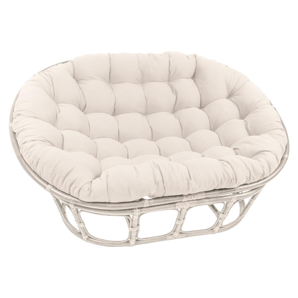 78-inch by 58-inch Solid Twill Double Papasan Cushion  93304-78-TW-EG. Picture 1