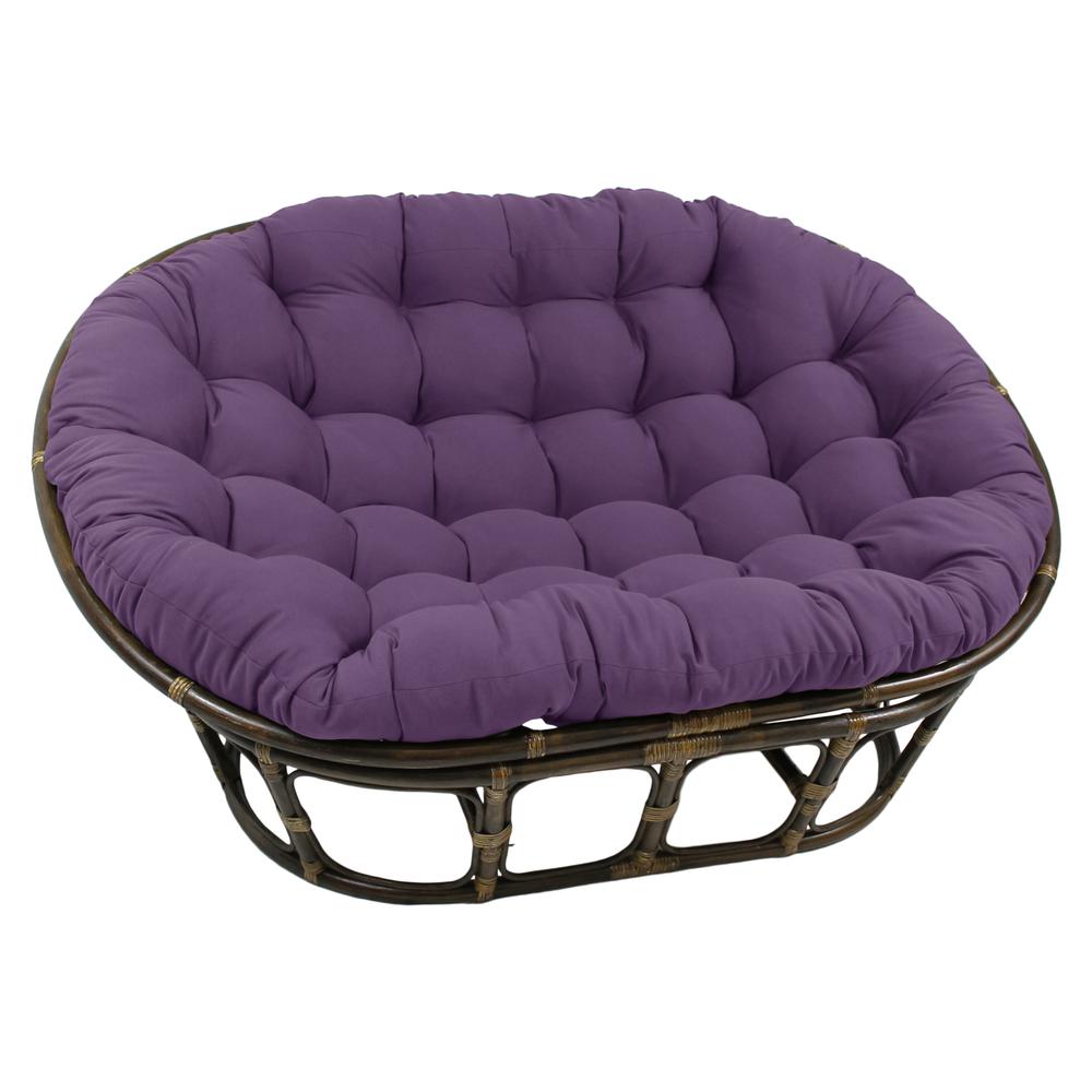 78-inch by 58-inch Solid Twill Double Papasan Cushion  93304-78-TW-GP. Picture 1