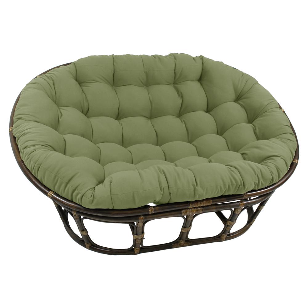 78-inch by 58-inch Solid Twill Double Papasan Cushion  93304-78-TW-SG. Picture 1