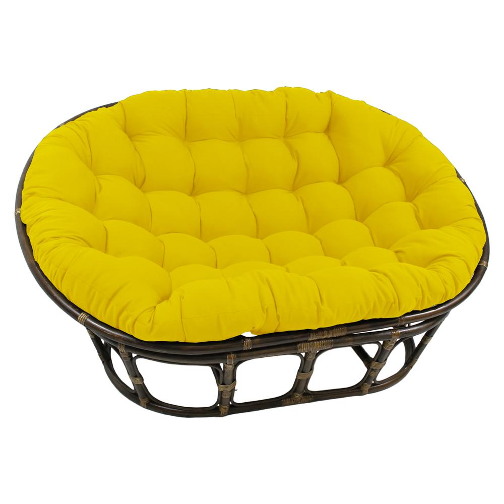 78-inch by 58-inch Solid Twill Double Papasan Cushion  93304-78-TW-SS. Picture 1