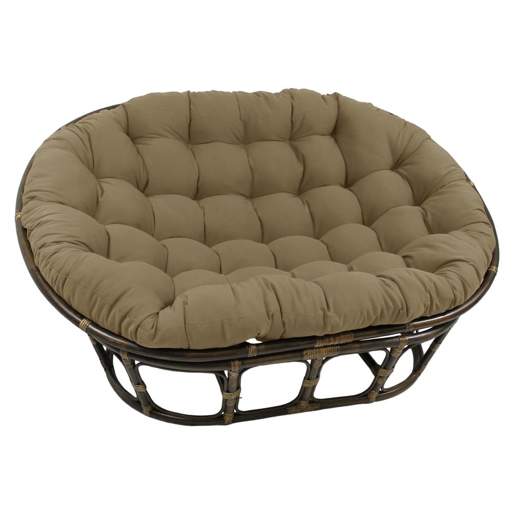 78-inch by 58-inch Solid Twill Double Papasan Cushion  93304-78-TW-TF. Picture 1