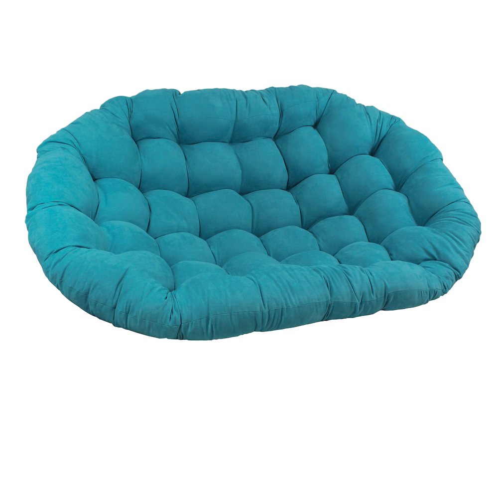 65-inch by 48-inch Solid Micro Suede Double Papasan Cushion. Picture 1