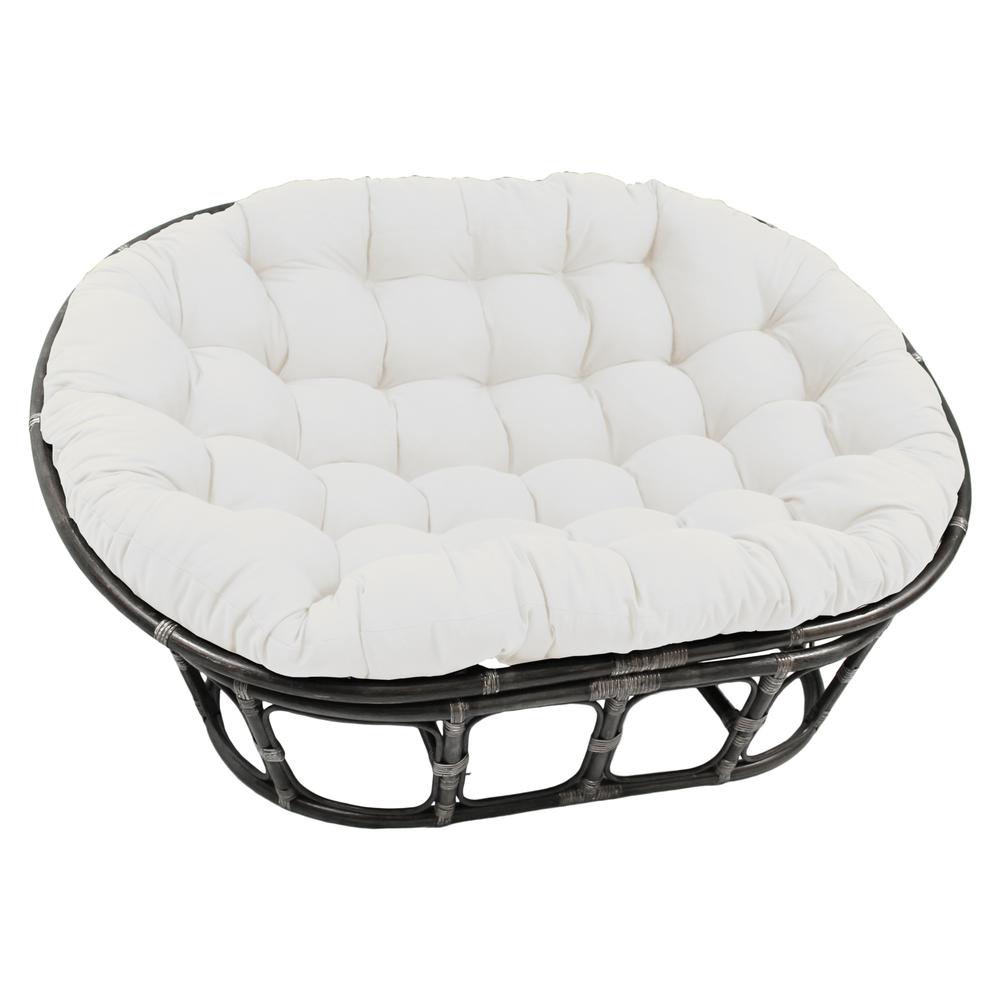 65-inch by 48-inch Solid Twill Double Papasan Cushion 93304-TW-EG. Picture 1