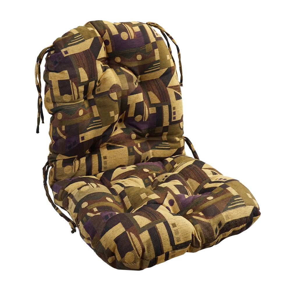 48-inch by 24-inch Indoor Polyester Blend Swivel Rocker Cushion 93310-ID-035. Picture 1