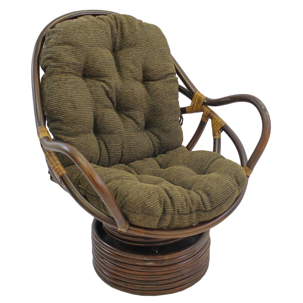 48-inch by 24-inch Jacquard Chenille Swivel Rocker Cushion. Picture 1
