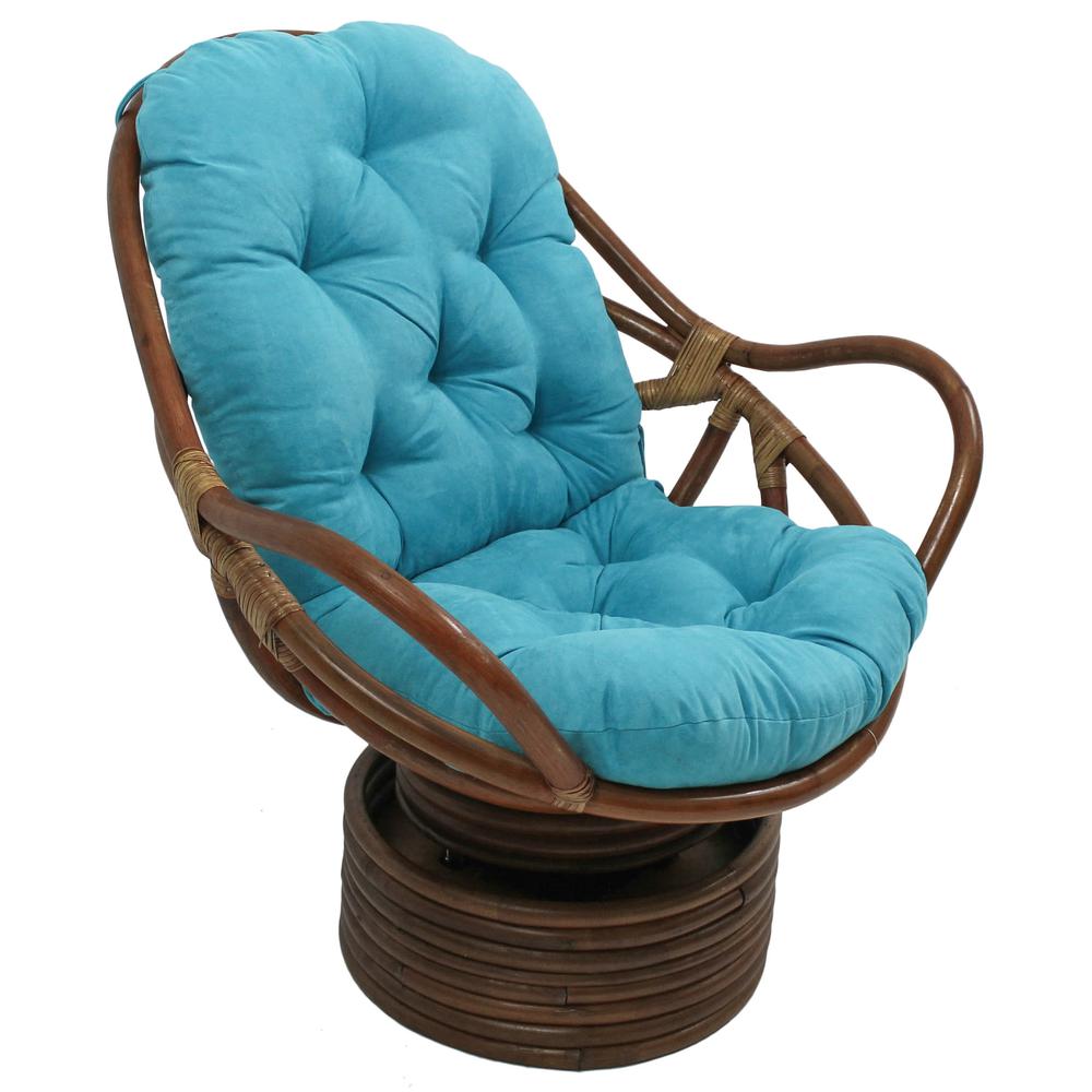 48-inch by 24-inch Solid Micro Suede Swivel Rocker Cushion. Picture 1