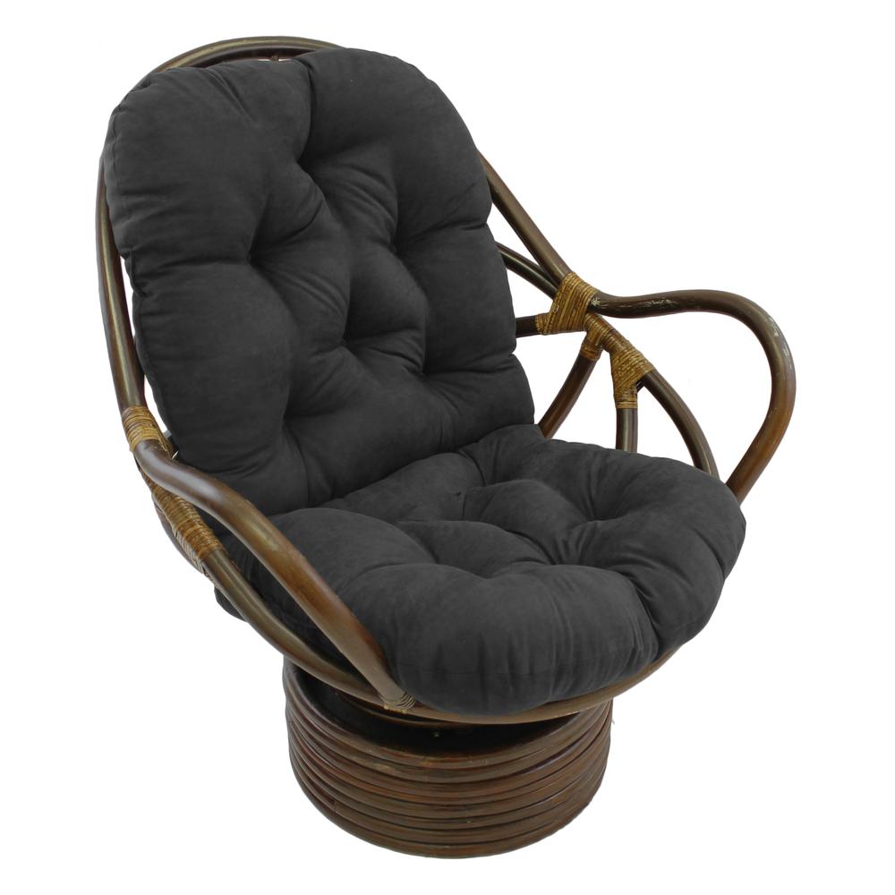48-inch by 24-inch Solid Micro Suede Swivel Rocker Cushion. Picture 1