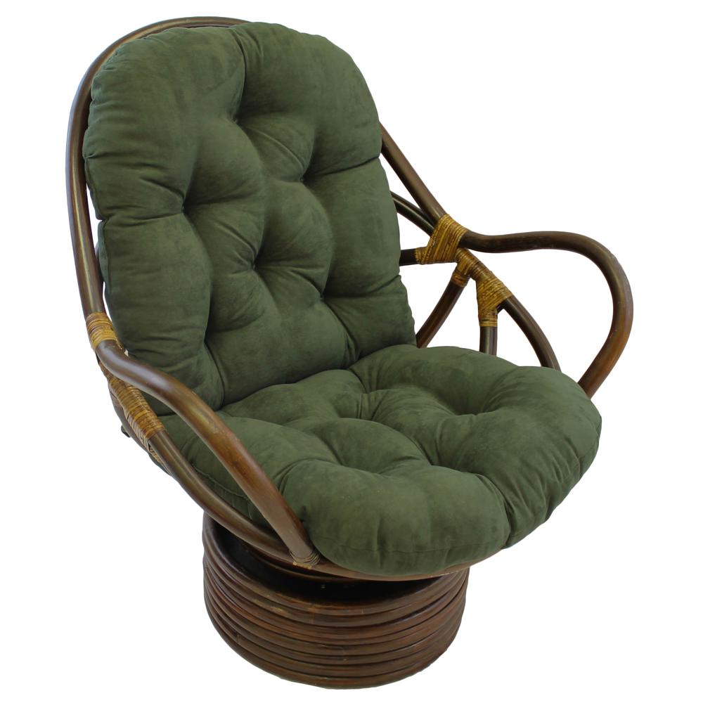 48-inch by 24-inch Solid Micro Suede Swivel Rocker Cushion. Picture 1