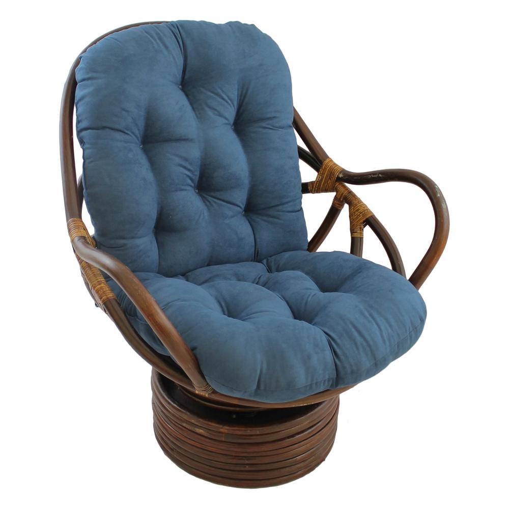 48-inch by 24-inch Solid Micro Suede Swivel Rocker Cushion. Picture 1