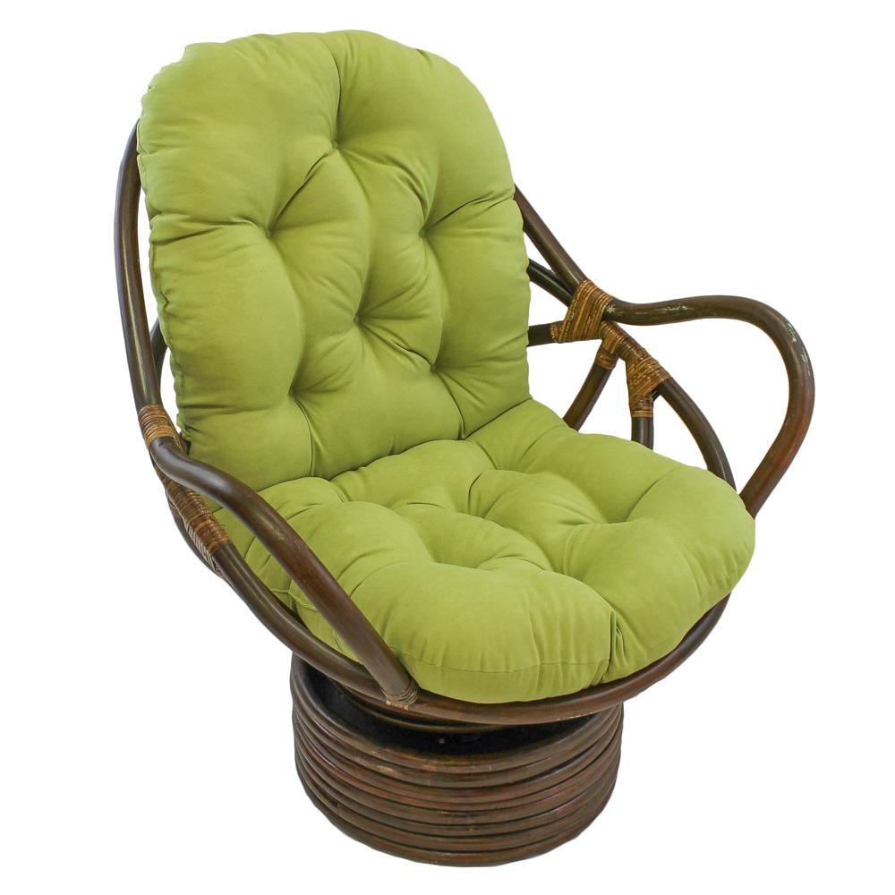 48-inch by 24-inch Solid Micro Suede Swivel Rocker Cushion. Picture 1