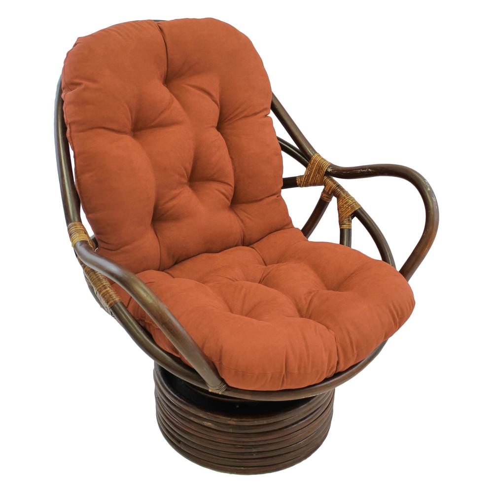 48-inch by 24-inch Solid Micro Suede Swivel Rocker Cushion. Picture 1