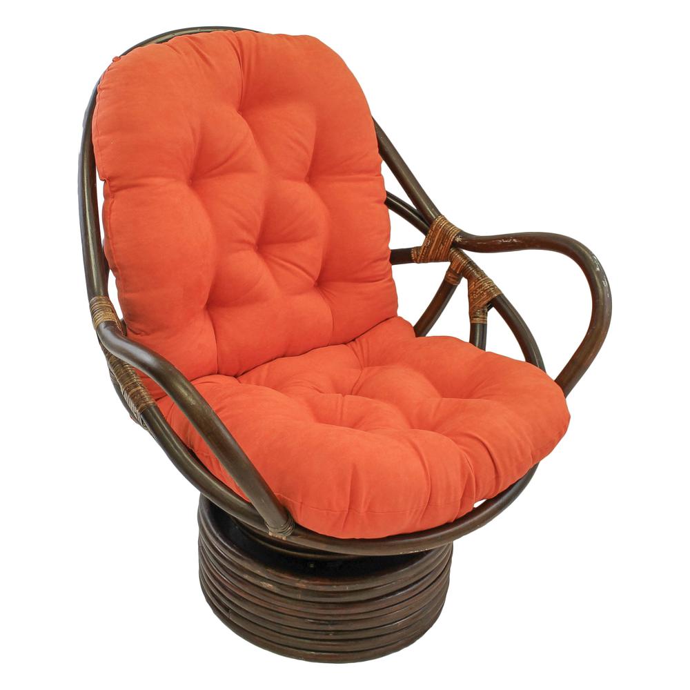48-inch by 24-inch Solid Micro Suede Swivel Rocker Cushion. Picture 1
