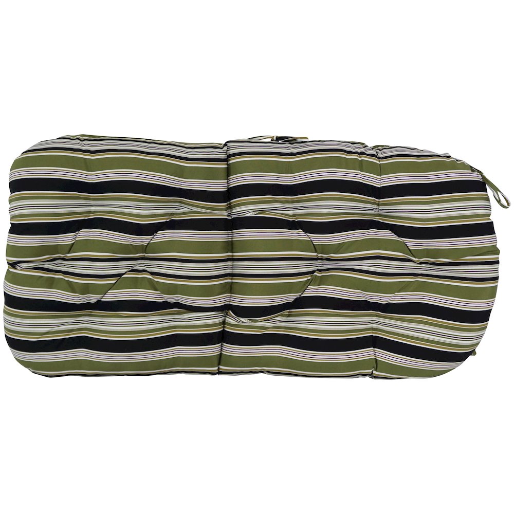 48-inch by 24-inch Patterned Outdoor Spun Polyester Swivel Rocker Cushion. Picture 3