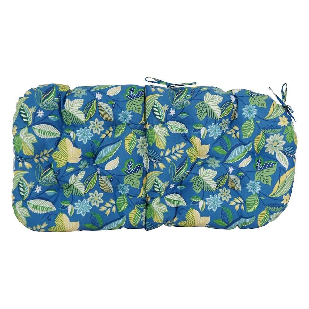 48-inch by 24-inch Patterned Outdoor Spun Polyester Swivel Rocker Cushion. Picture 3