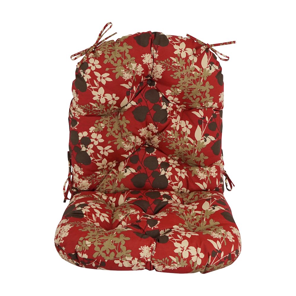 48-inch by 24-inch Patterned Outdoor Spun Polyester Swivel Rocker Cushion. Picture 2