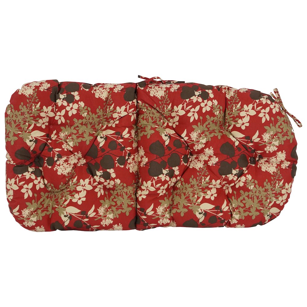 48-inch by 24-inch Patterned Outdoor Spun Polyester Swivel Rocker Cushion. Picture 3