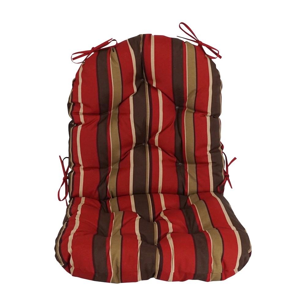 48-inch by 24-inch Patterned Outdoor Spun Polyester Swivel Rocker Cushion. Picture 2