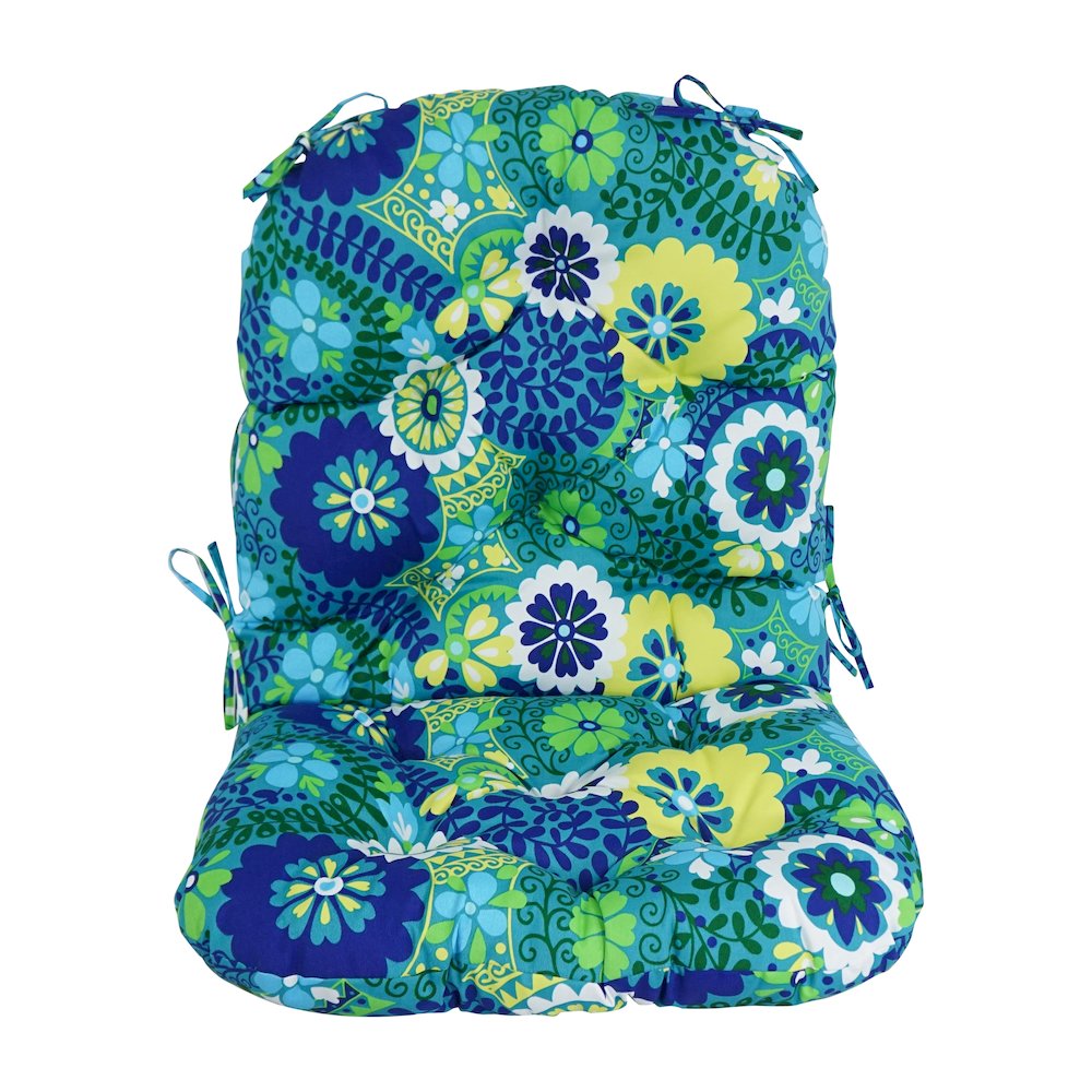 48-inch by 24-inch Patterned Outdoor Spun Polyester Swivel Rocker Cushion. Picture 2