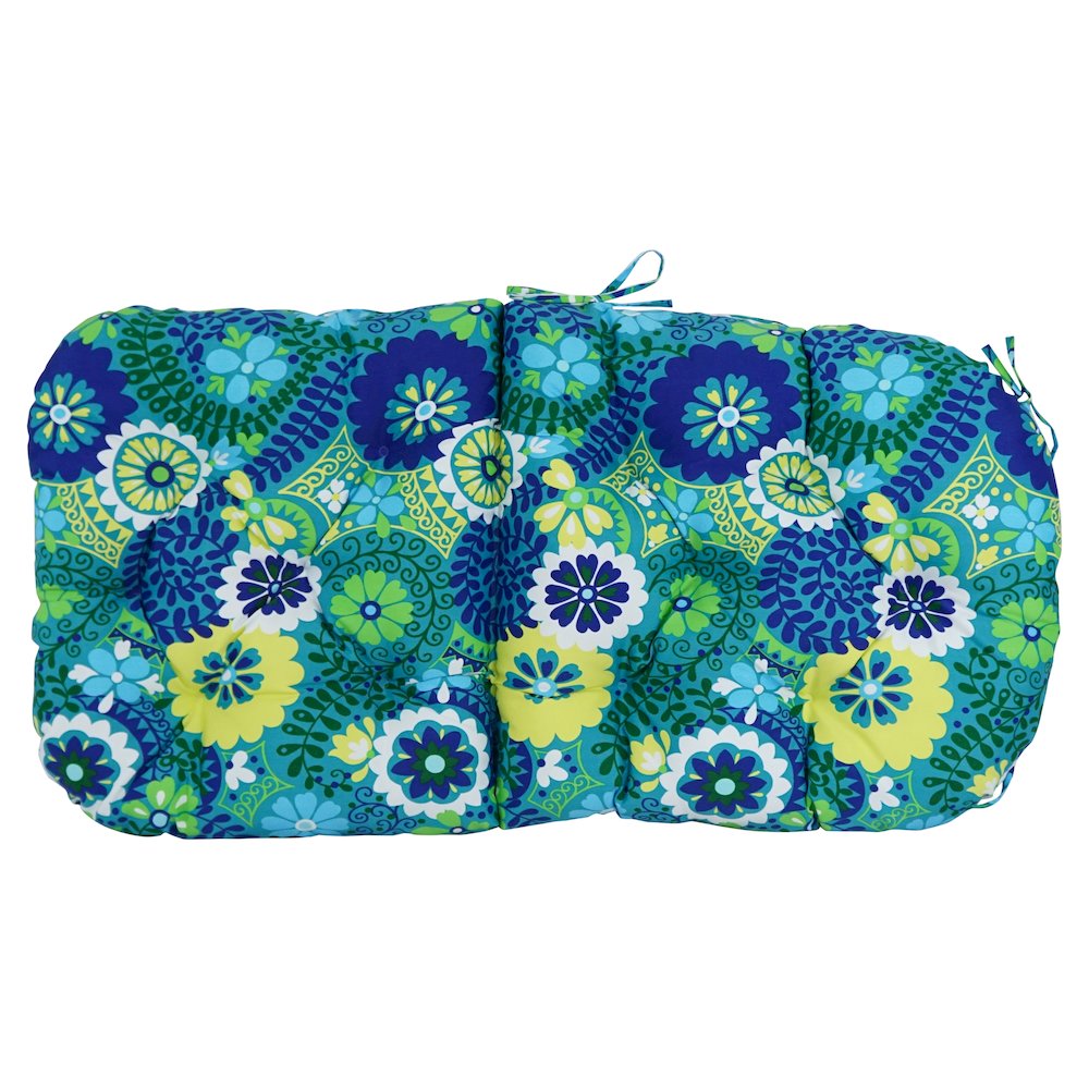 48-inch by 24-inch Patterned Outdoor Spun Polyester Swivel Rocker Cushion. Picture 3