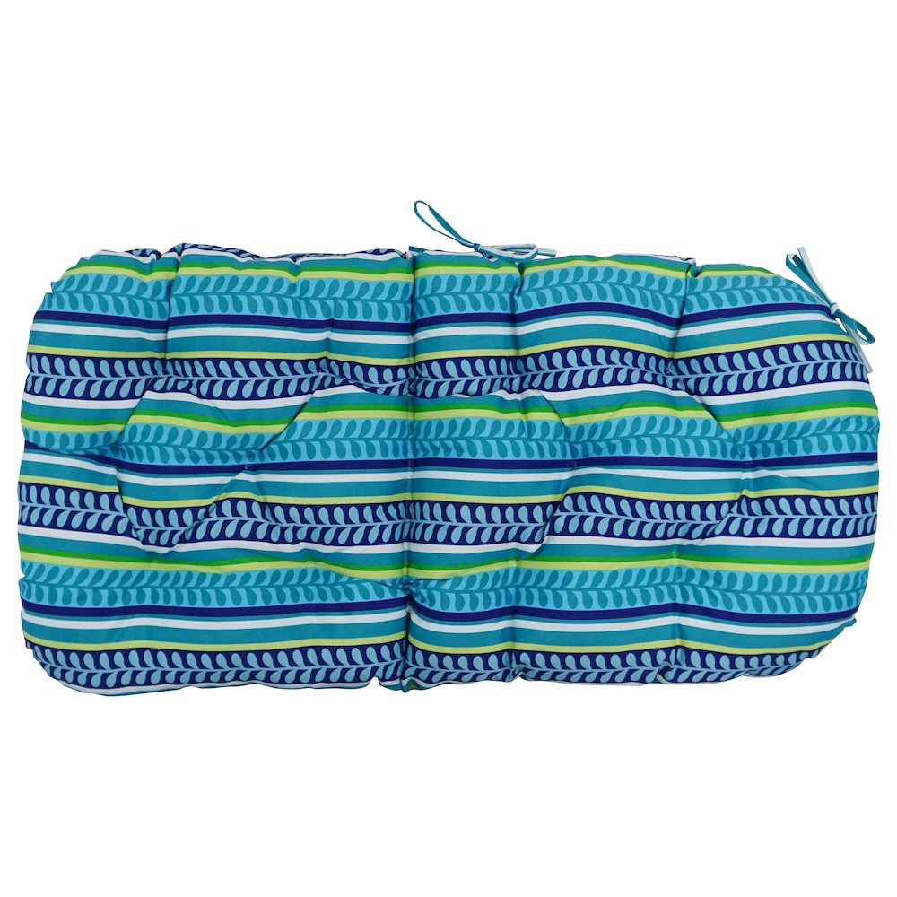48-inch by 24-inch Patterned Outdoor Spun Polyester Swivel Rocker Cushion. Picture 3