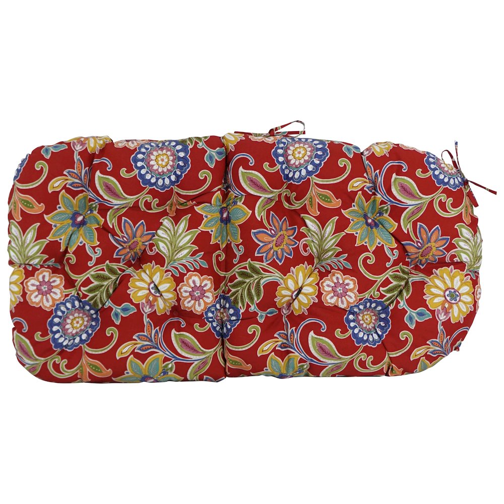 48-inch by 24-inch Patterned Outdoor Spun Polyester Swivel Rocker Cushion. Picture 3