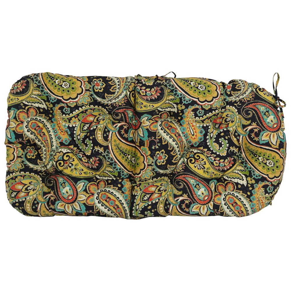 48-inch by 24-inch Patterned Outdoor Spun Polyester Swivel Rocker Cushion. Picture 3