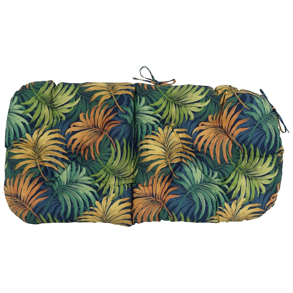 48-inch by 24-inch Patterned Outdoor Spun Polyester Swivel Rocker Cushion. Picture 3