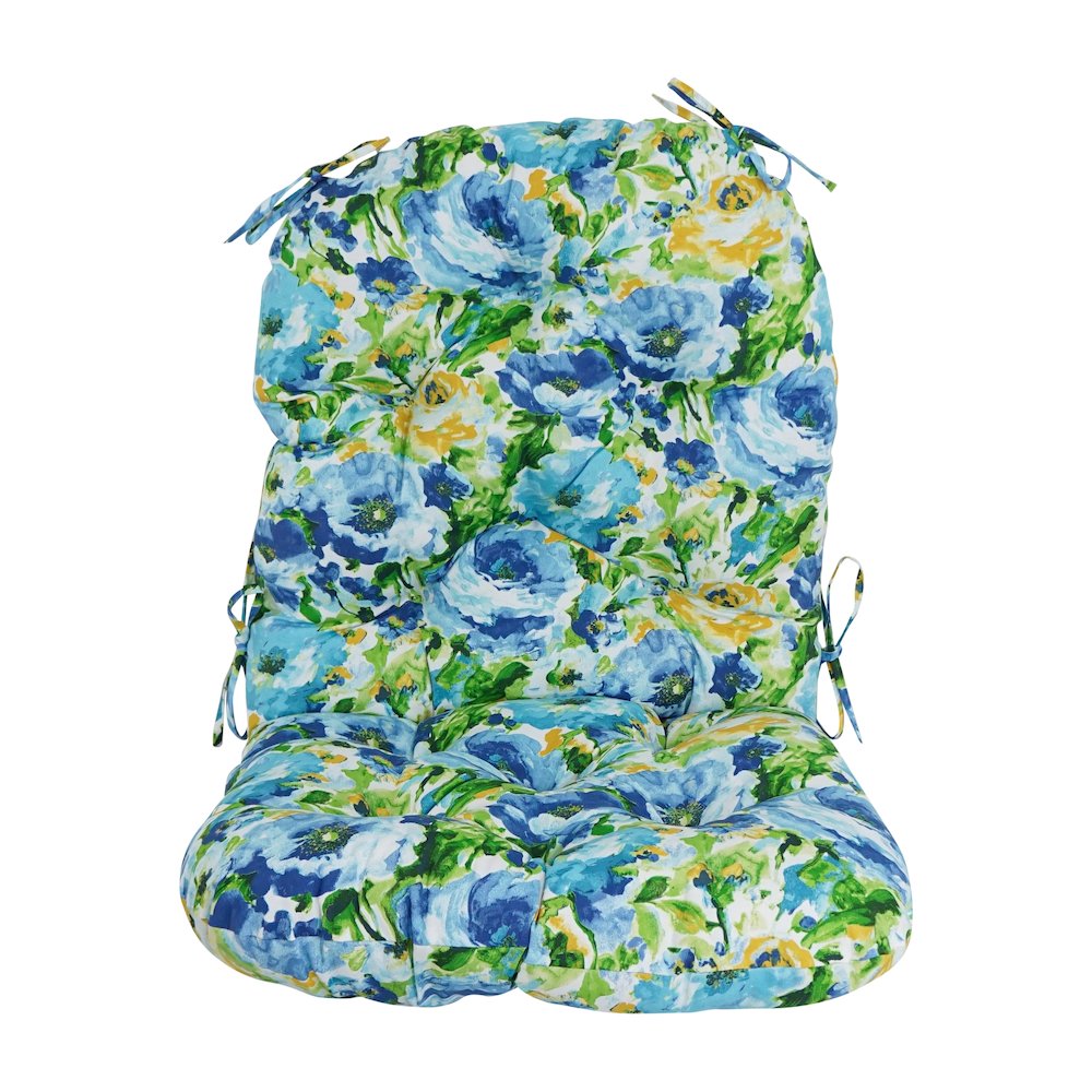48-inch by 24-inch Patterned Outdoor Spun Polyester Swivel Rocker Cushion. Picture 2
