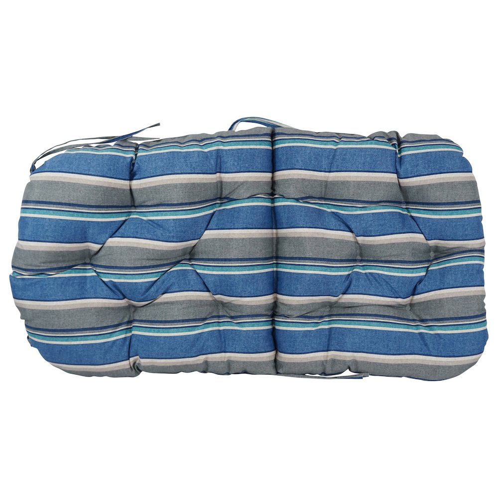 48-inch by 24-inch Patterned Outdoor Spun Polyester Swivel Rocker Cushion. Picture 2