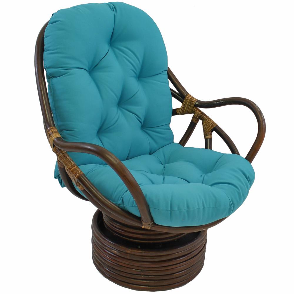 48-inch by 24-inch Solid Twill Swivel Rocker Cushion. Picture 1