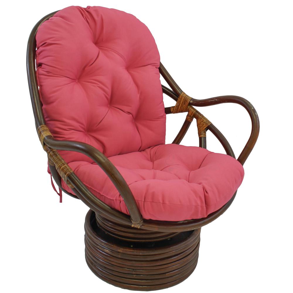 48-inch by 24-inch Solid Twill Swivel Rocker Cushion. Picture 1