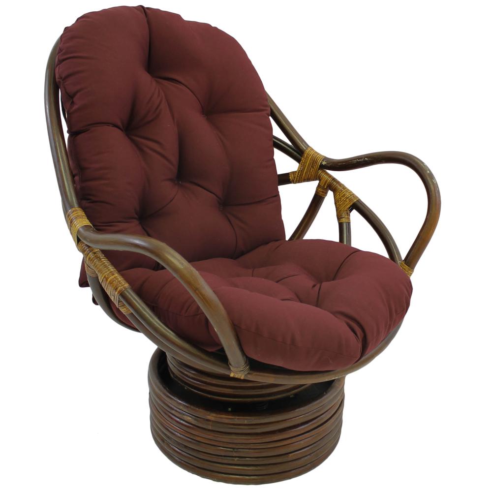 48-inch by 24-inch Solid Twill Swivel Rocker Cushion. Picture 1