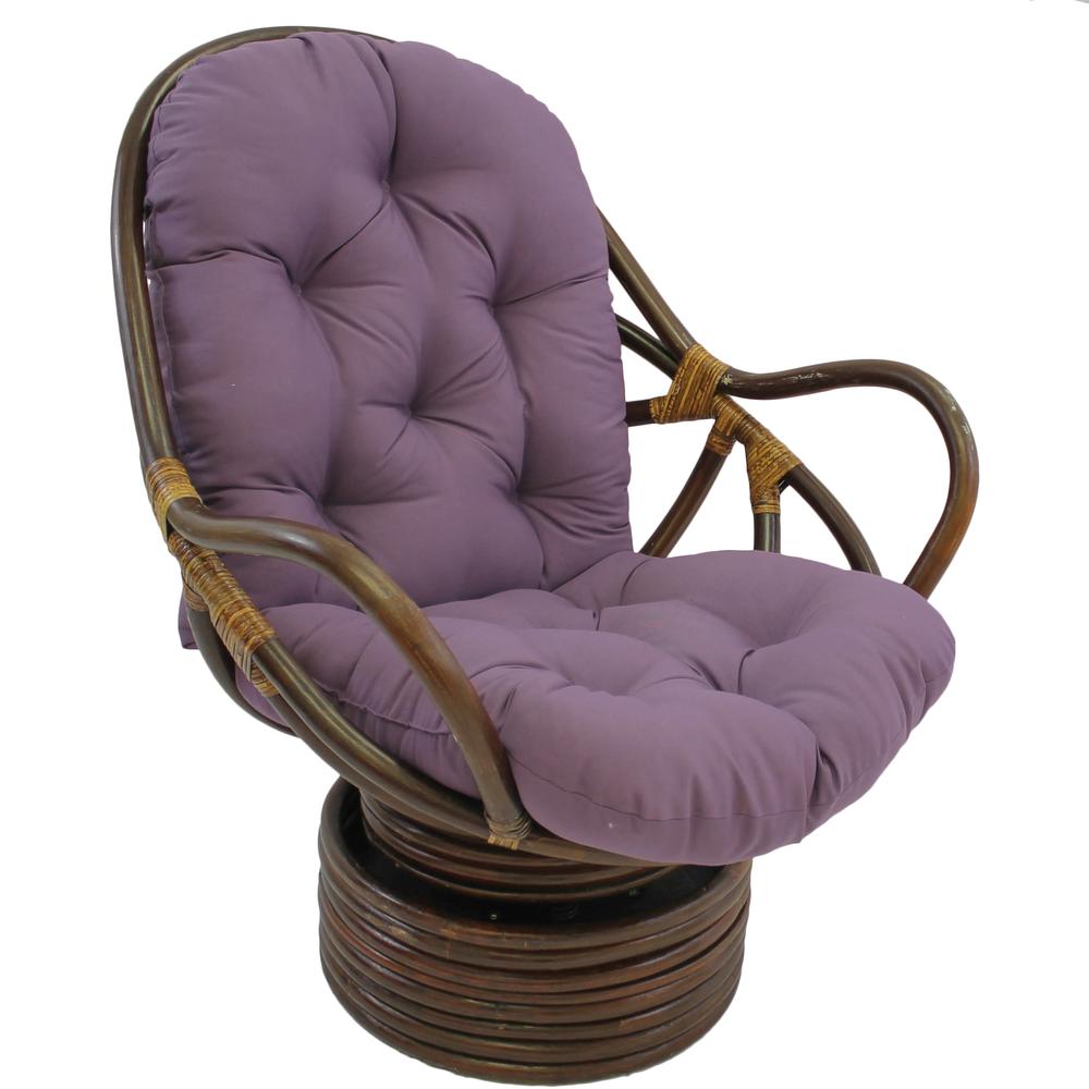 48-inch by 24-inch Solid Twill Swivel Rocker Cushion. Picture 1