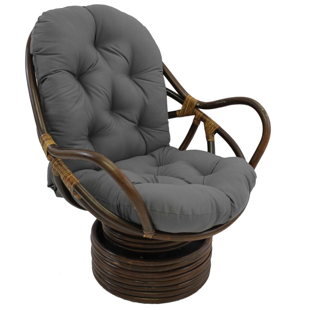 48-inch by 24-inch Solid Twill Swivel Rocker Cushion. Picture 1