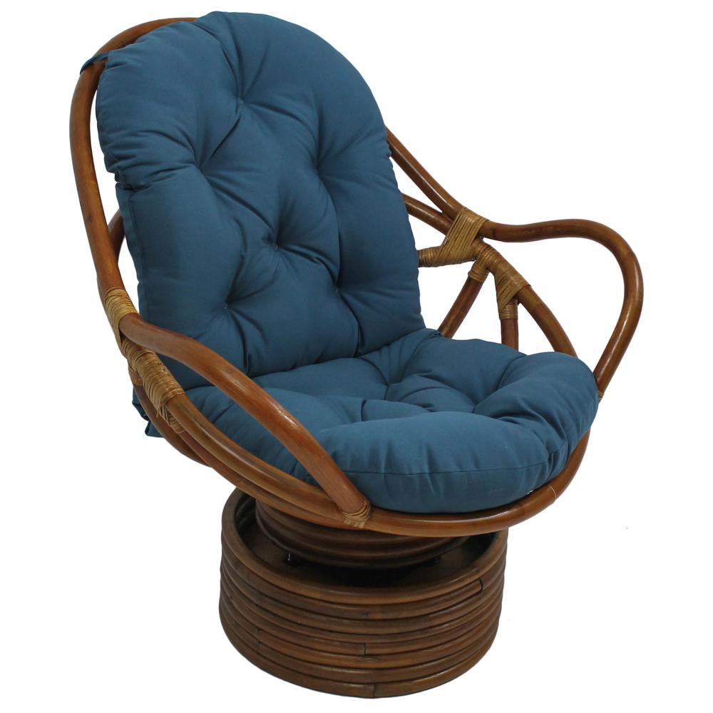 48-inch by 24-inch Solid Twill Swivel Rocker Cushion. Picture 1
