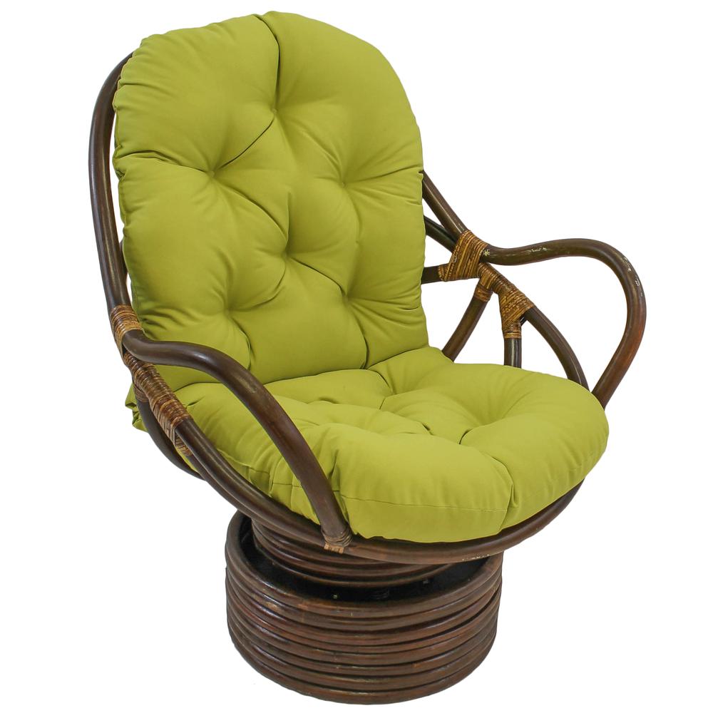 48-inch by 24-inch Solid Twill Swivel Rocker Cushion. Picture 1
