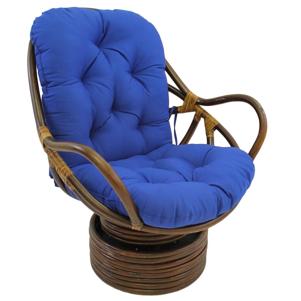 48-inch by 24-inch Solid Twill Swivel Rocker Cushion. Picture 1