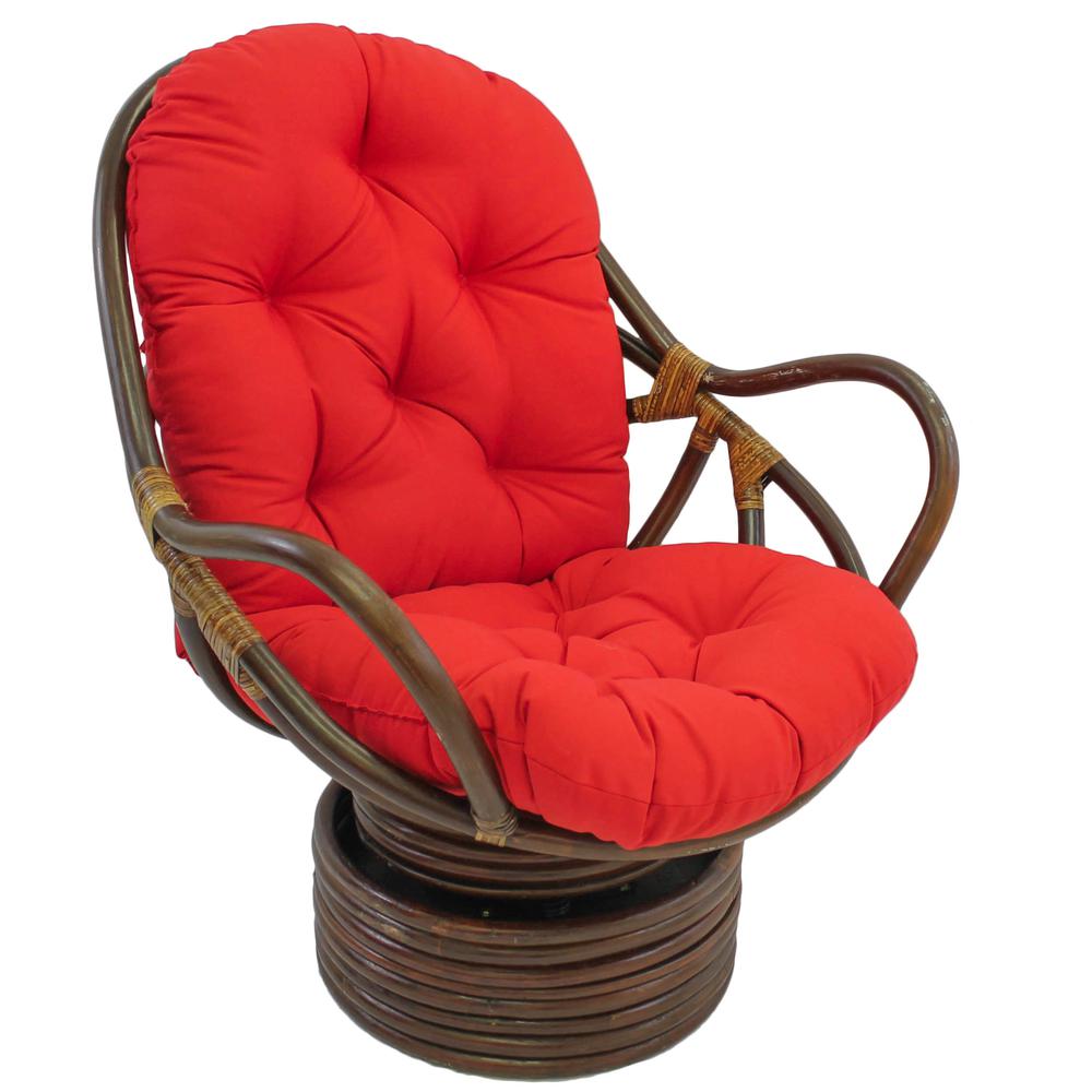 48-inch by 24-inch Solid Twill Swivel Rocker Cushion. Picture 1