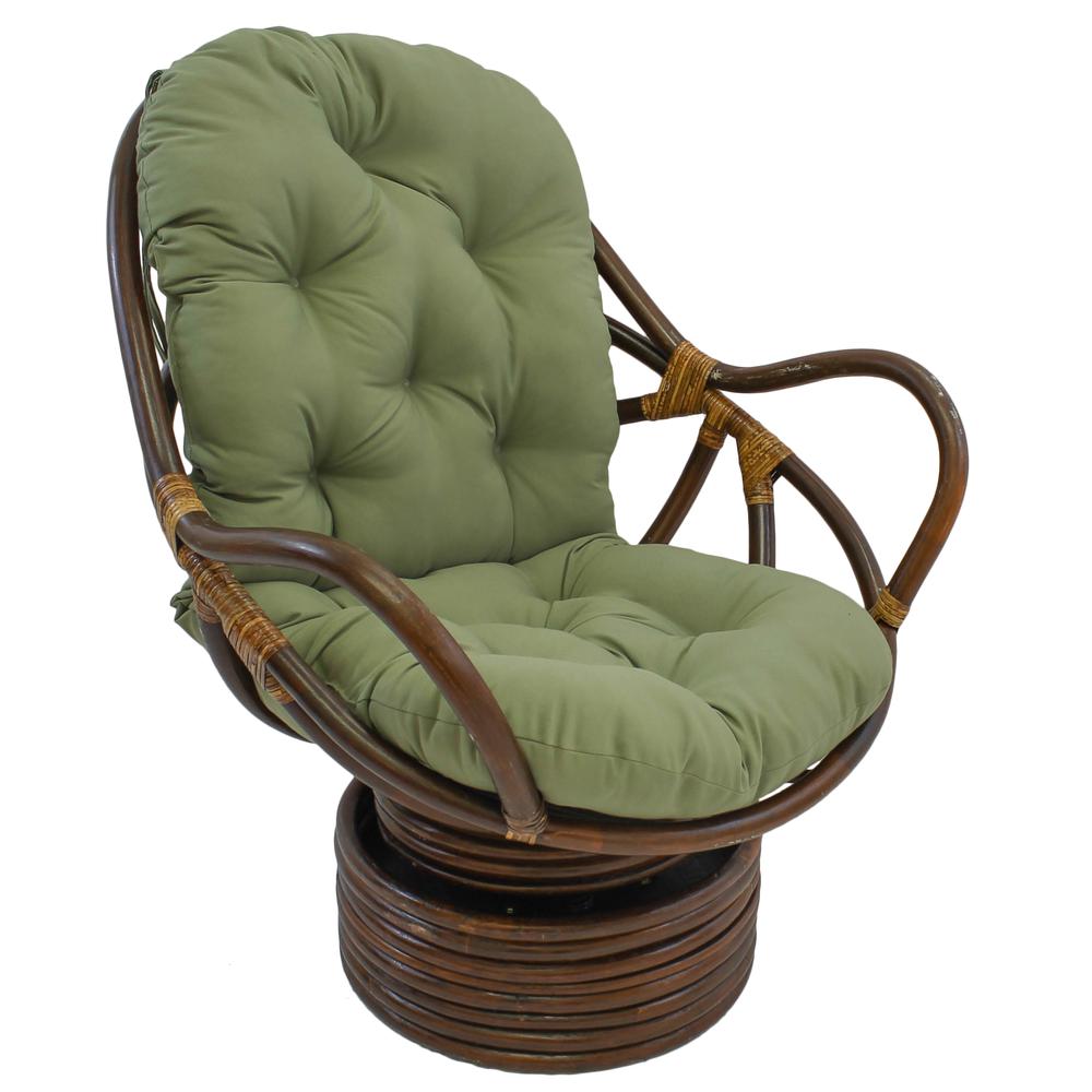 48-inch by 24-inch Solid Twill Swivel Rocker Cushion. Picture 1