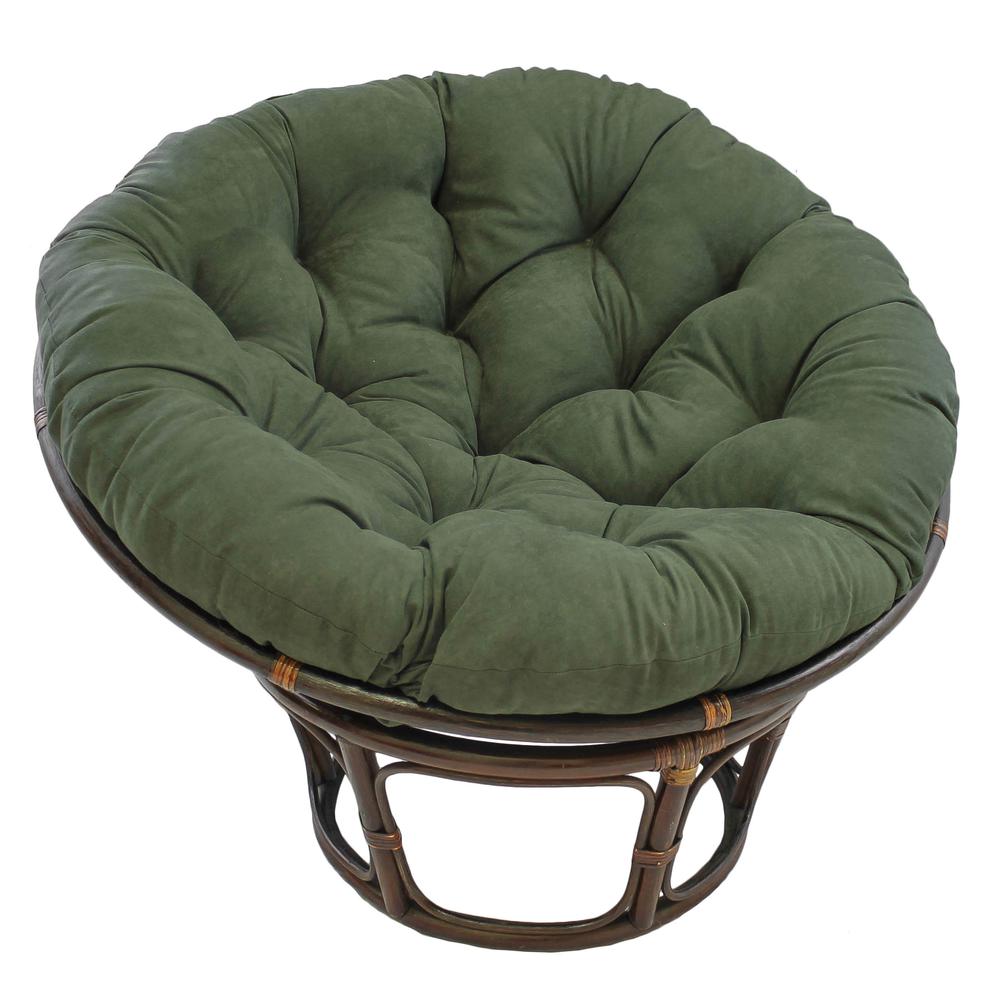 44-inch Solid Micro Suede Papasan Cushion (Fits 42-inch Papasan Frame). Picture 1