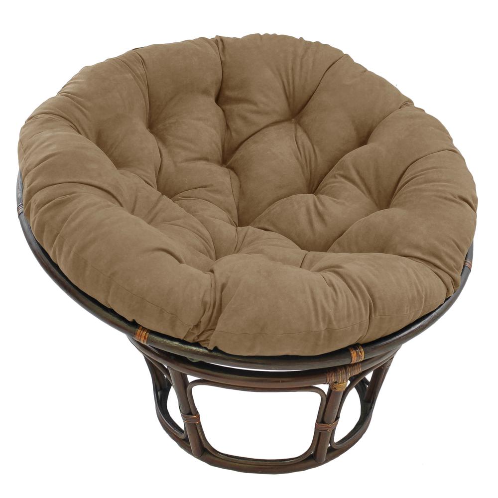 44-inch Solid Micro Suede Papasan Cushion (Fits 42-inch Papasan Frame). Picture 1