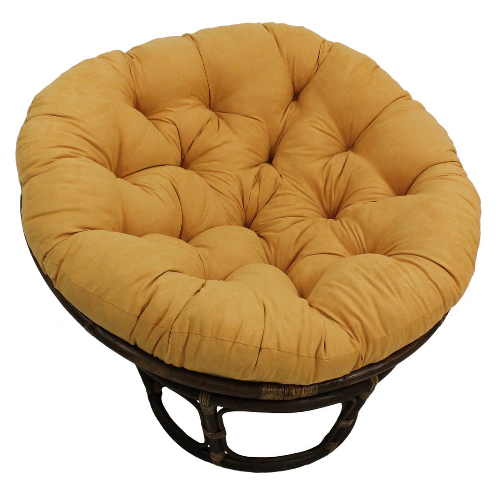 44-inch Solid Micro Suede Papasan Cushion (Fits 42-inch Papasan Frame). Picture 1