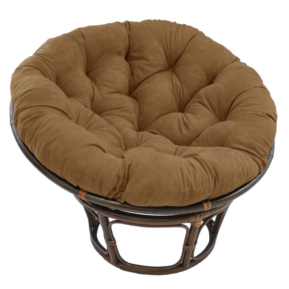 44-inch Solid Micro Suede Papasan Cushion (Fits 42-inch Papasan Frame). Picture 1